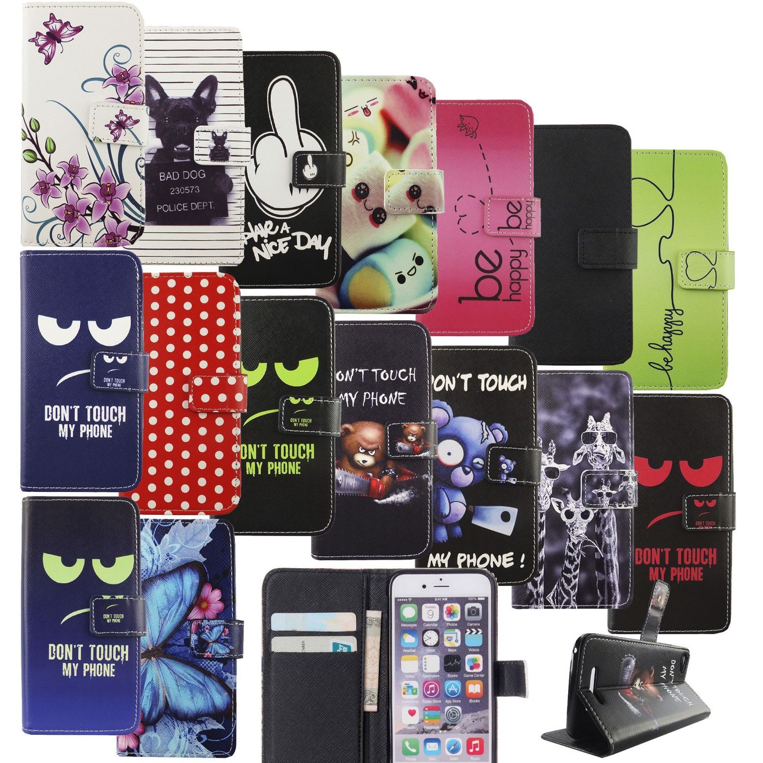 Handyhülle für Samsung Galaxy A03s Case Cover Schutztasche Schutzhülle Bookstyle