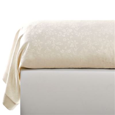 Linge de lit satin de coton motif fleurs