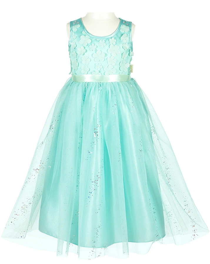 Kostüm-Kleid FLORINE mit Tüll in türkis
