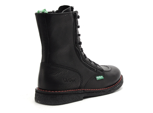 Kickers boots bottine plates femme meetickzip noir