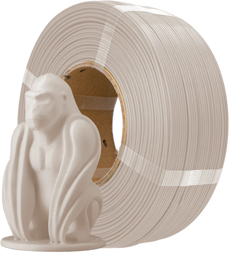 AzureFilm  PLA Matte HS Refill Off-White, 1,75 mm / 1000 g    PLA Material mit mattem Oberflächenfinish, ohne Spule