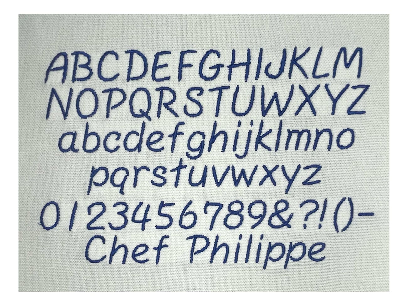 Broderie - Modèle M2 - Bleu marine - Meilleur du Chef