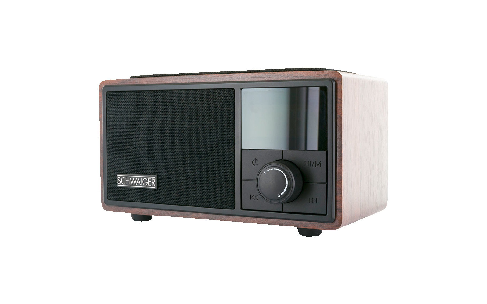 Schwaiger UKW Radiowecker inkl. Bluetooth und QI Ladestation