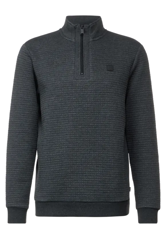 Troyer mit Struktur - anthra grey melange