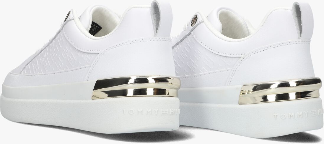 TOMMY HILFIGER witte tommy hilfiger lage sneakers lux court monogram
