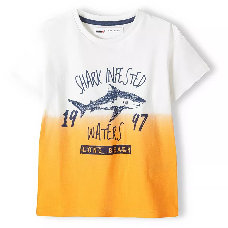 MINOTI 3er-Pack T-Shirts WeißAquamarinOrange