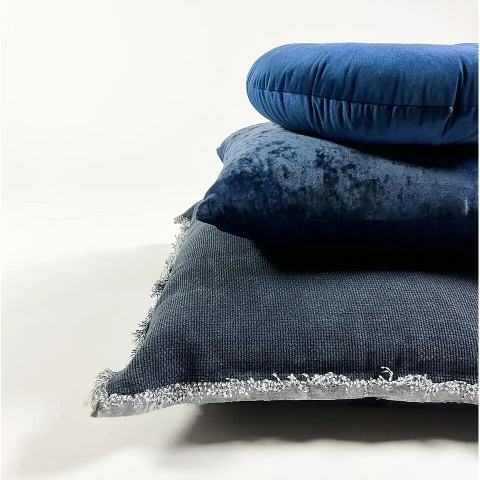 Sierkussen Olly - Insignia Blue - Ø40 cm