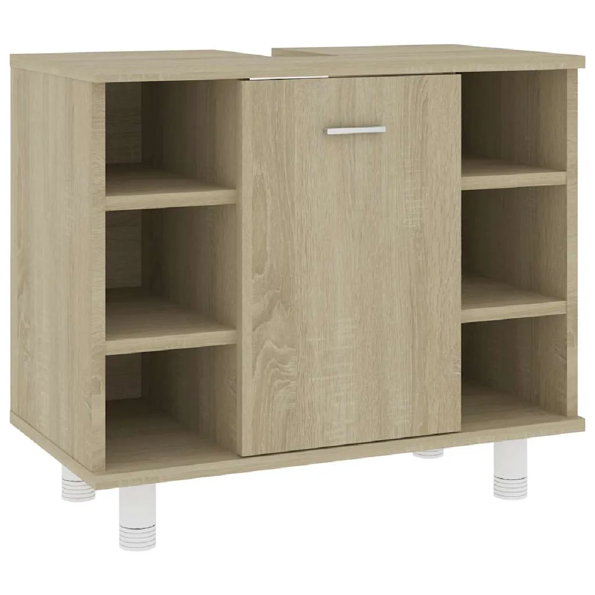 vidaXL Armoire salle de bain chêne sonoma bois ingénierie