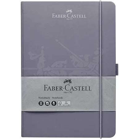 Faber-Castell - Notizbuch DIN A5, 145 x 210 mm, Papierqualität 100g/qm - FSC-Mix, dapple gray