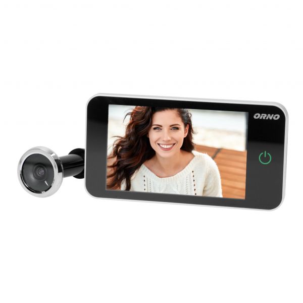 Orno Visor Eletrônico de Porta 4´´ Cor Prata O O - OR-WIZ-1107