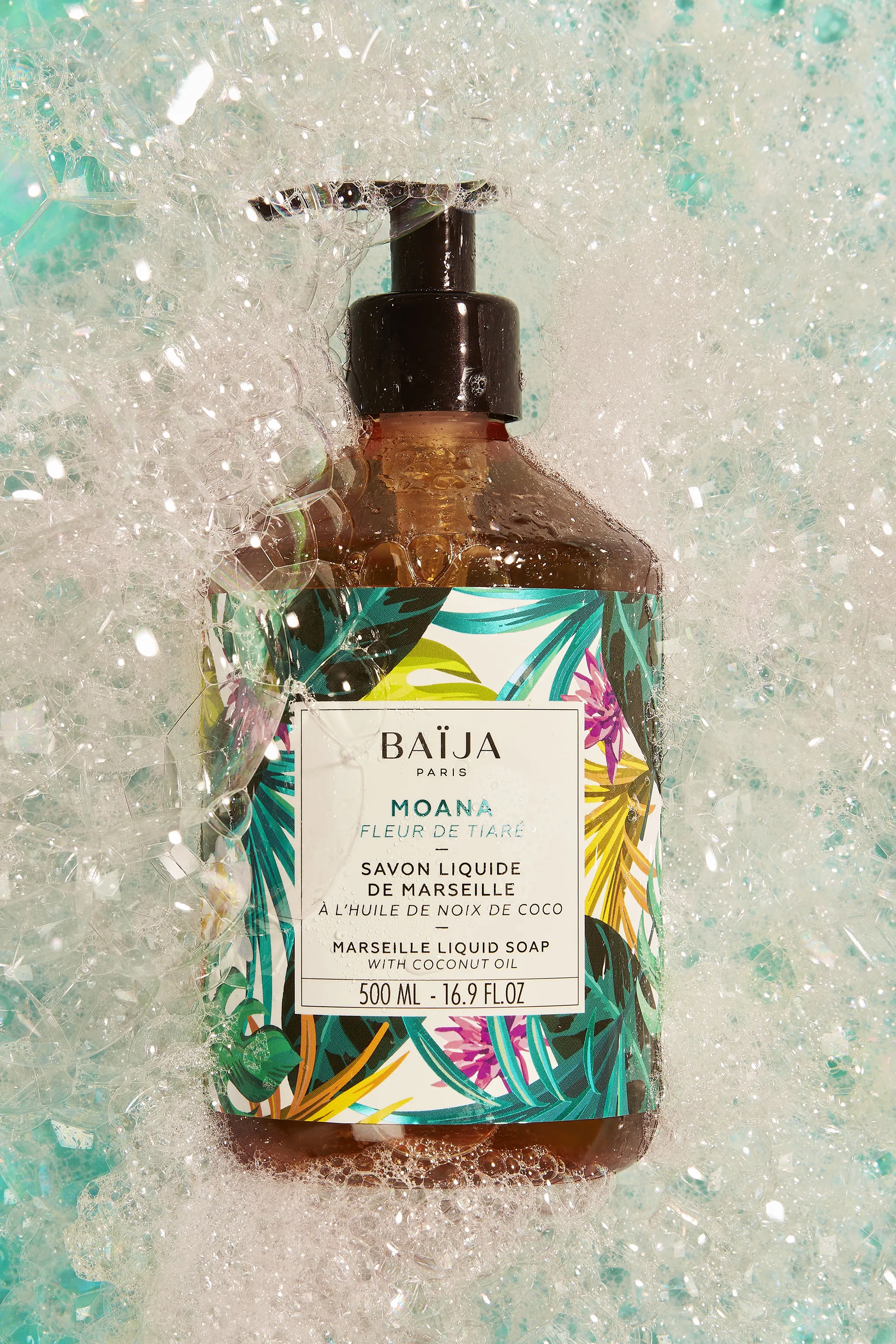 Baïja Savon liquide à la fleur de tiaré Moana-500 ml