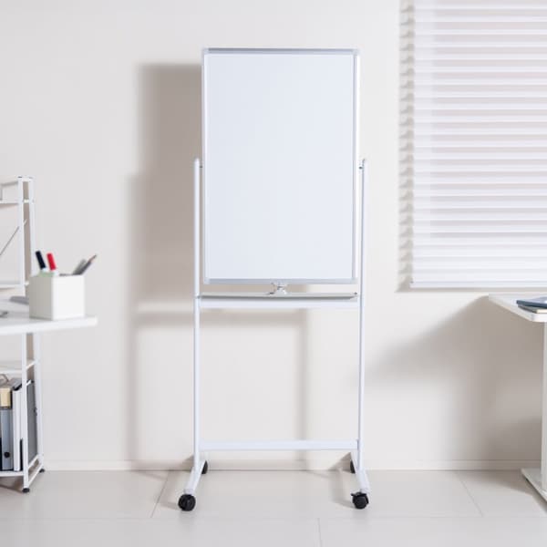 LogiLink Dobbeltsidig mobil whiteboardtavle 60x90 cm