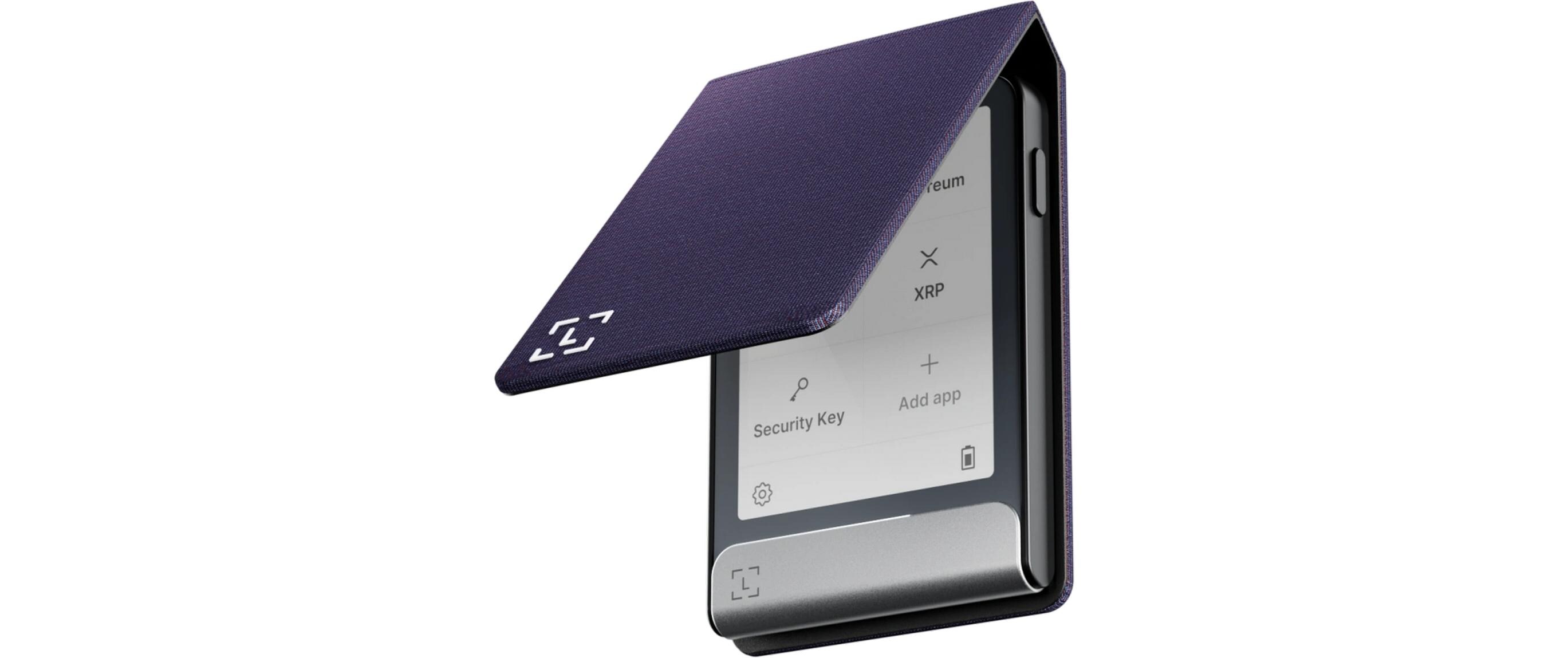 Flex Magnet Folio Party AubergineMagnetisches Schutz-Etui für Krypto-Wallets mit Touchscreen