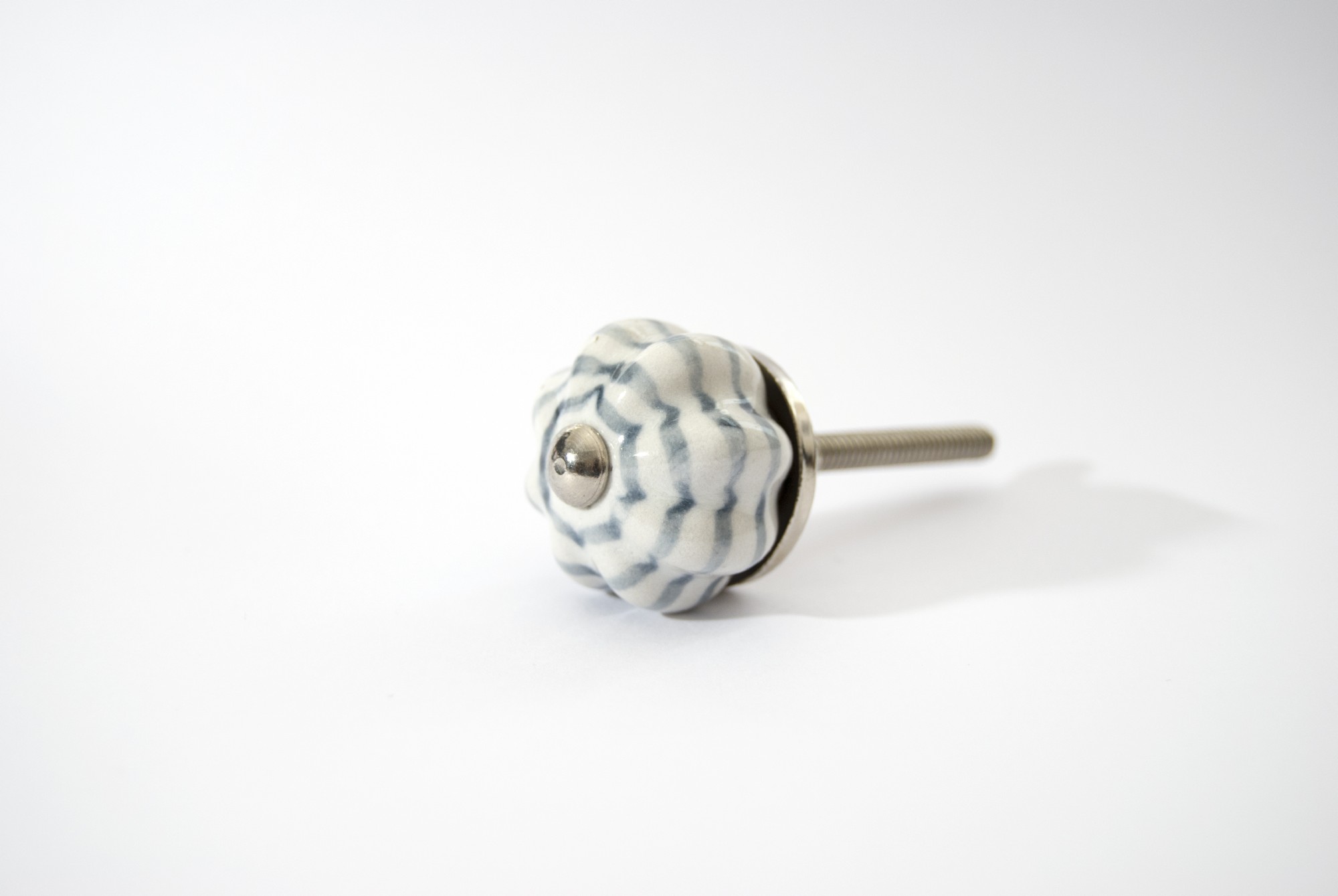 Türknauf 'Blume', blau/weiß, T 2,8 cm, B 1,8 cm günstig bestellen
