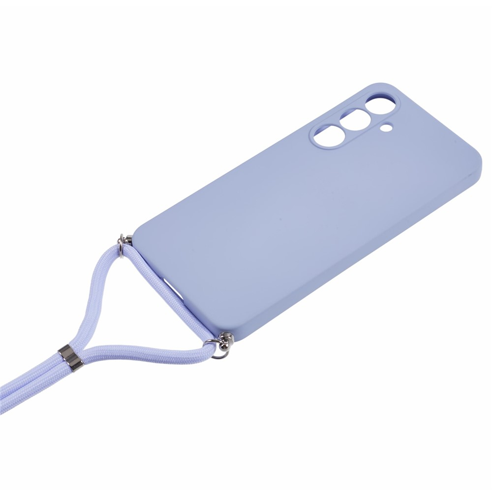 Samsung Galaxy A17 Necklace Gummi Case Hülle   Handykette (70cm) - Lila