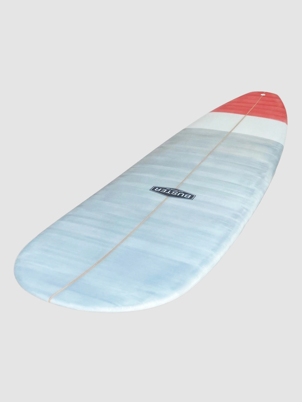 Buster 7'6 Mini Malibu Surfboard white/blue/black