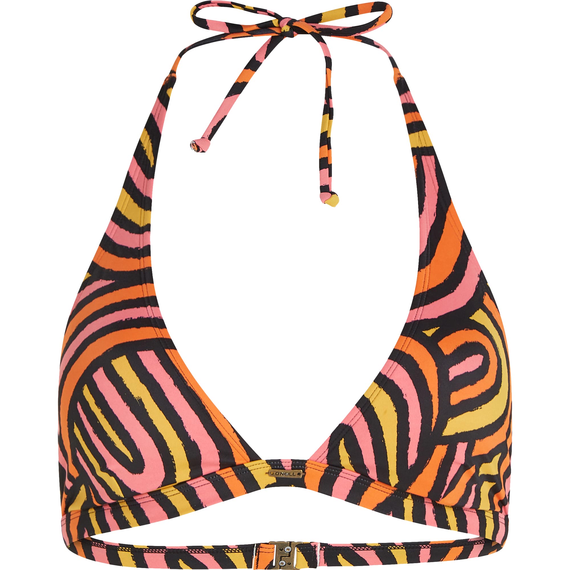 O'Neill Marga Bikini Top Damen orange rainbow stripe