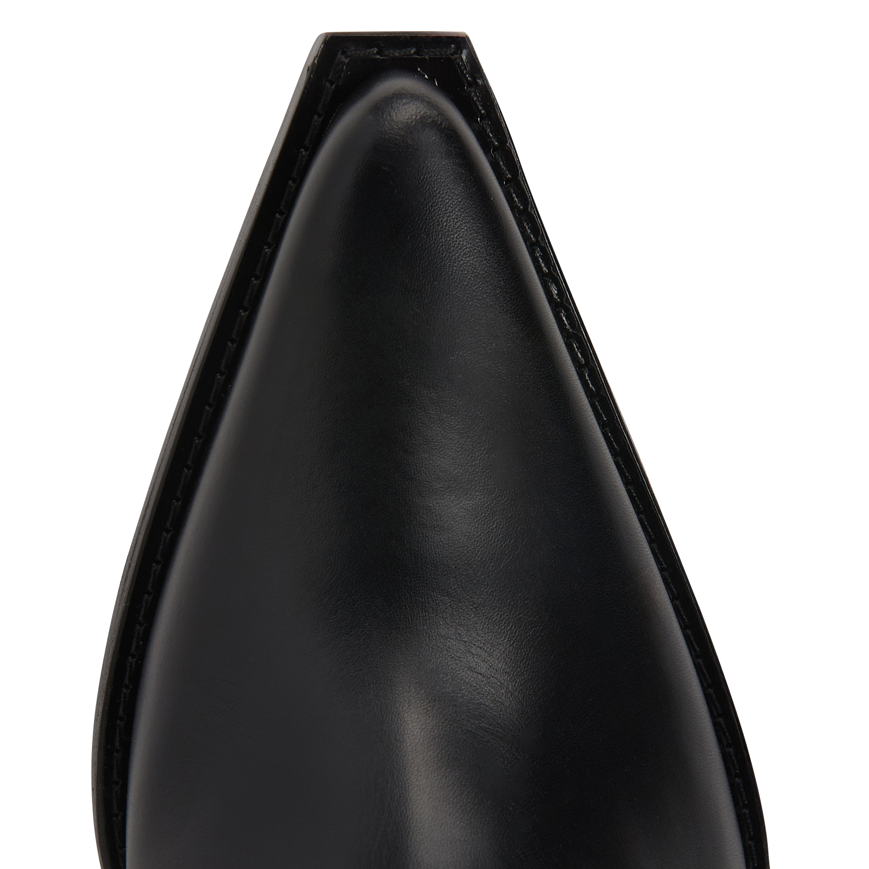 TIPPI 80 - Bottine western brodée à talon en cuir | Noir