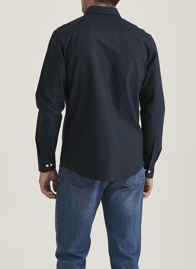 Morris Stockholm Oxford Button Down Shirt Navy