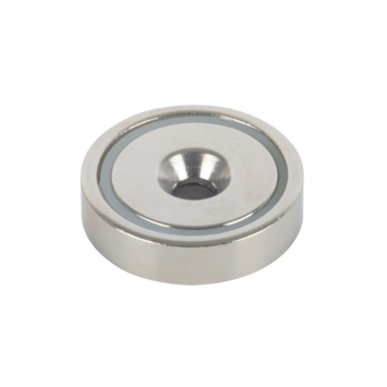 Magneet Neodymium met schroefgat 3x8mm