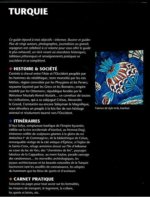 GALLIMARD - TURQUIE BIBLIOTHEQUE DU VOYAGEUR