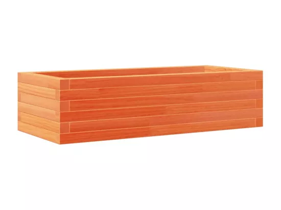 Jardinière bac lit surélevé bois marron 90 x 40 x 23 cm 02_0038507