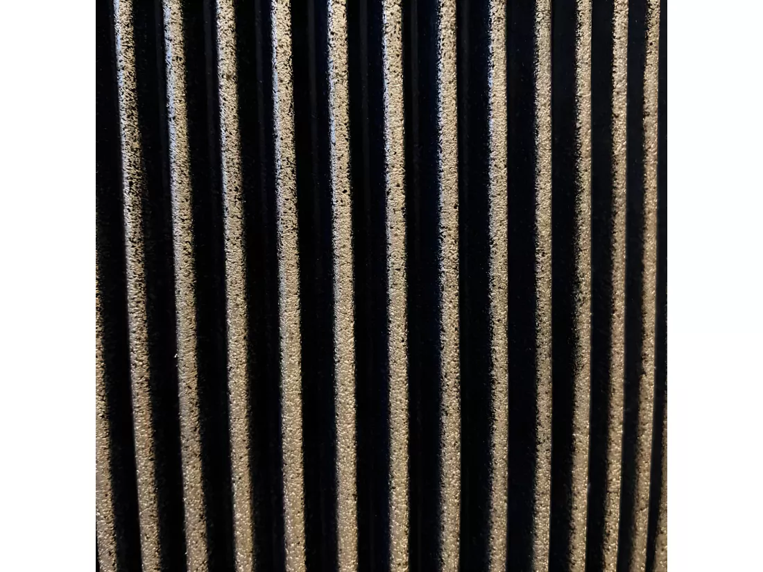 Vase élégant Groove 34x46 cm Noir et doré