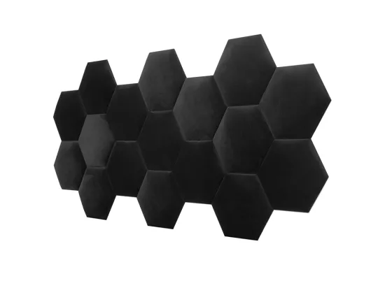 Panneaux muraux tête de lit - 220 cm - Velours - Gris - HOPE de Pascal Morabito