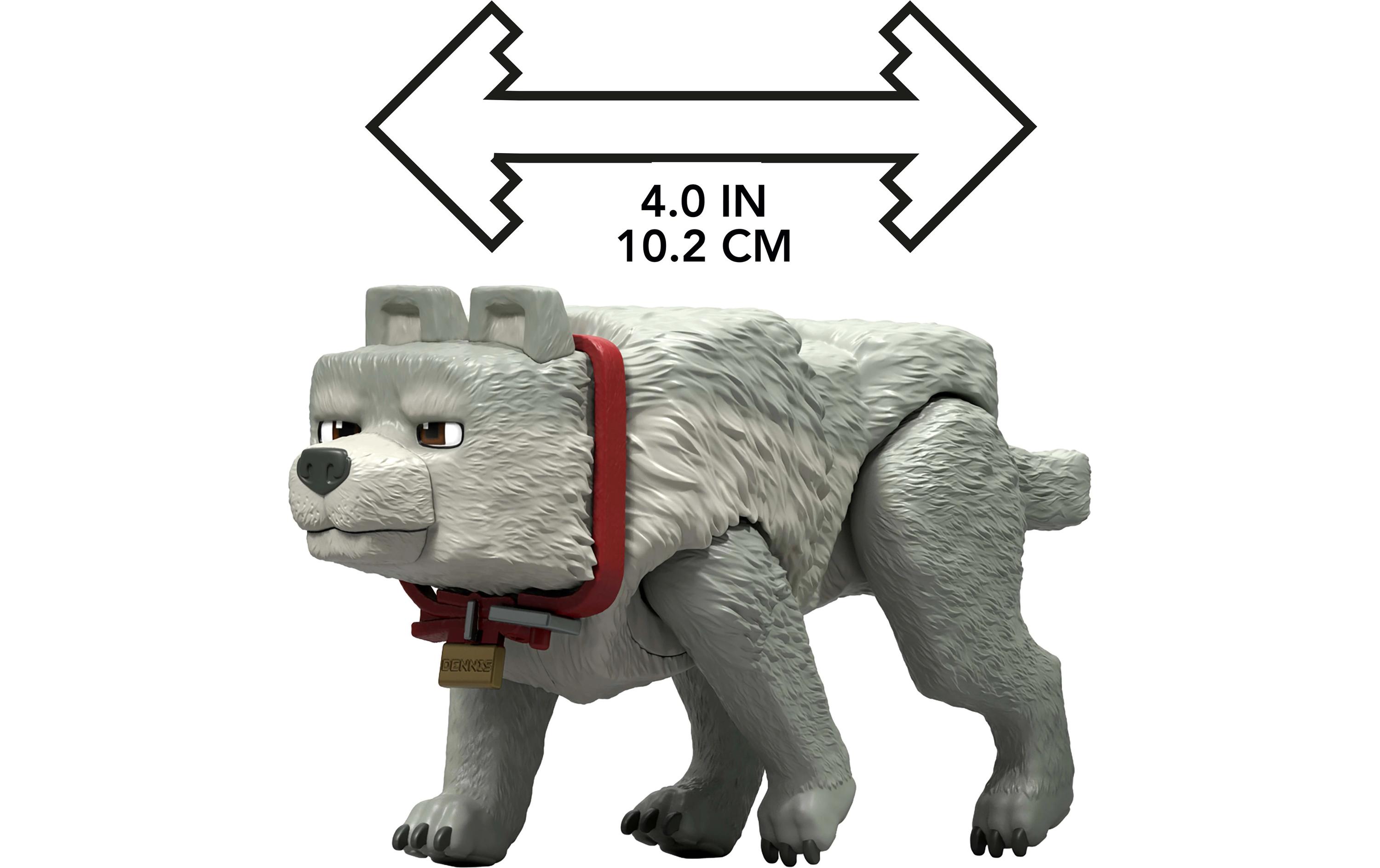 Minecraft Dennis der Wolf Actionfigur und Zubehör 8 cmKinderspielzeugfigur