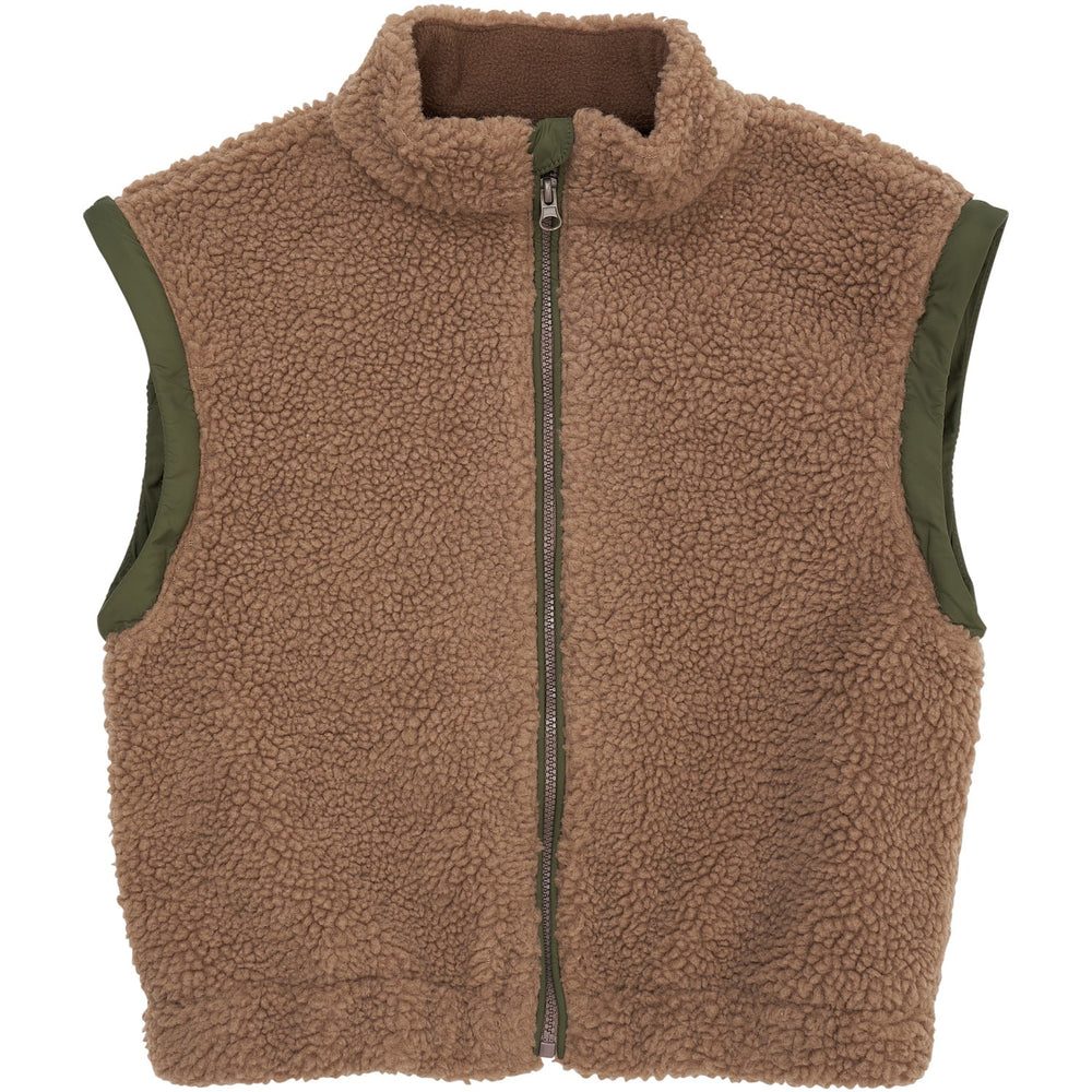 Køb COPENHAGEN COLORS Natural/Green Comb. Bamse Jakke W. Removable Ærmer