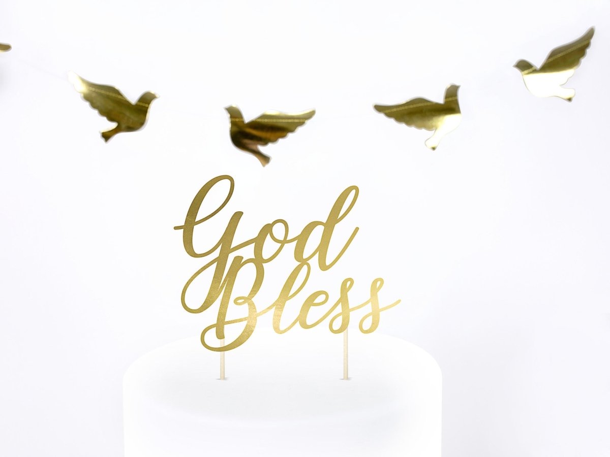 Taarttopper God Goud 27,5cm