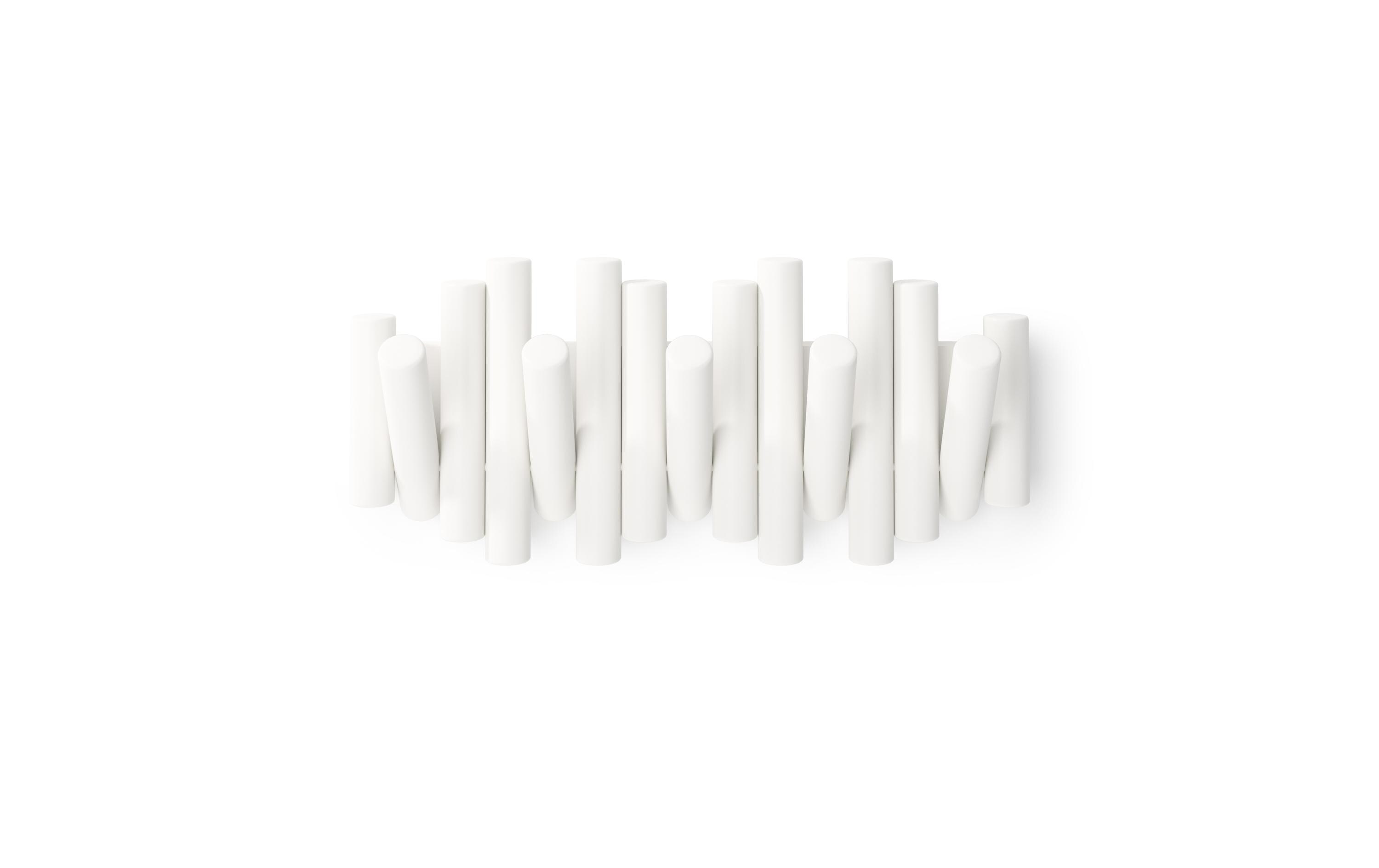 Wandgarderobe Picket 38 cm, WeissKleiderhaken