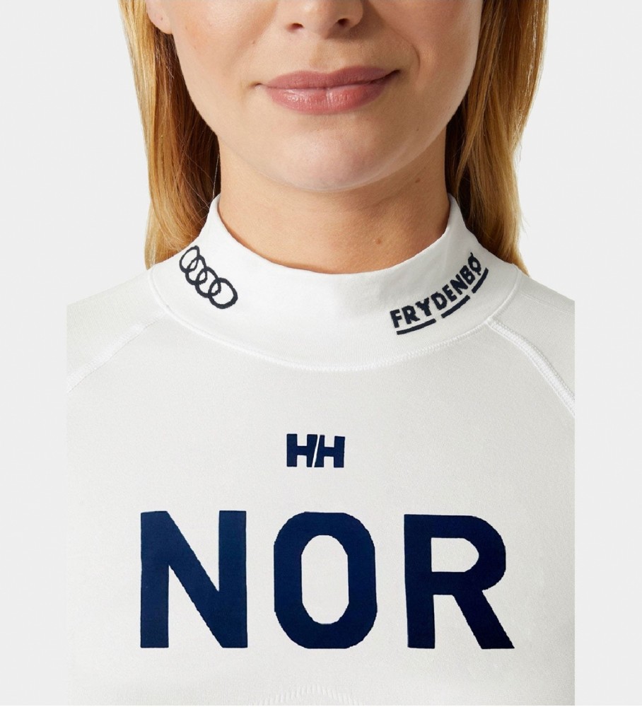 Camiseta branca sem costura Helly Hansen Lifa Racing