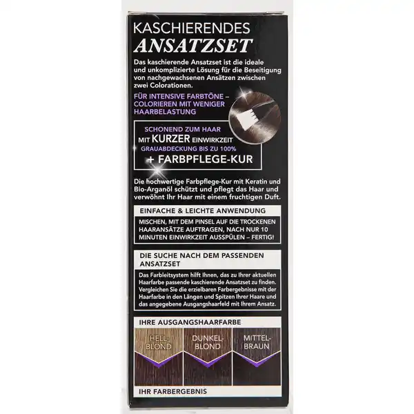 Kaschierendes Ansatzset Hell- bis Mittelbraun