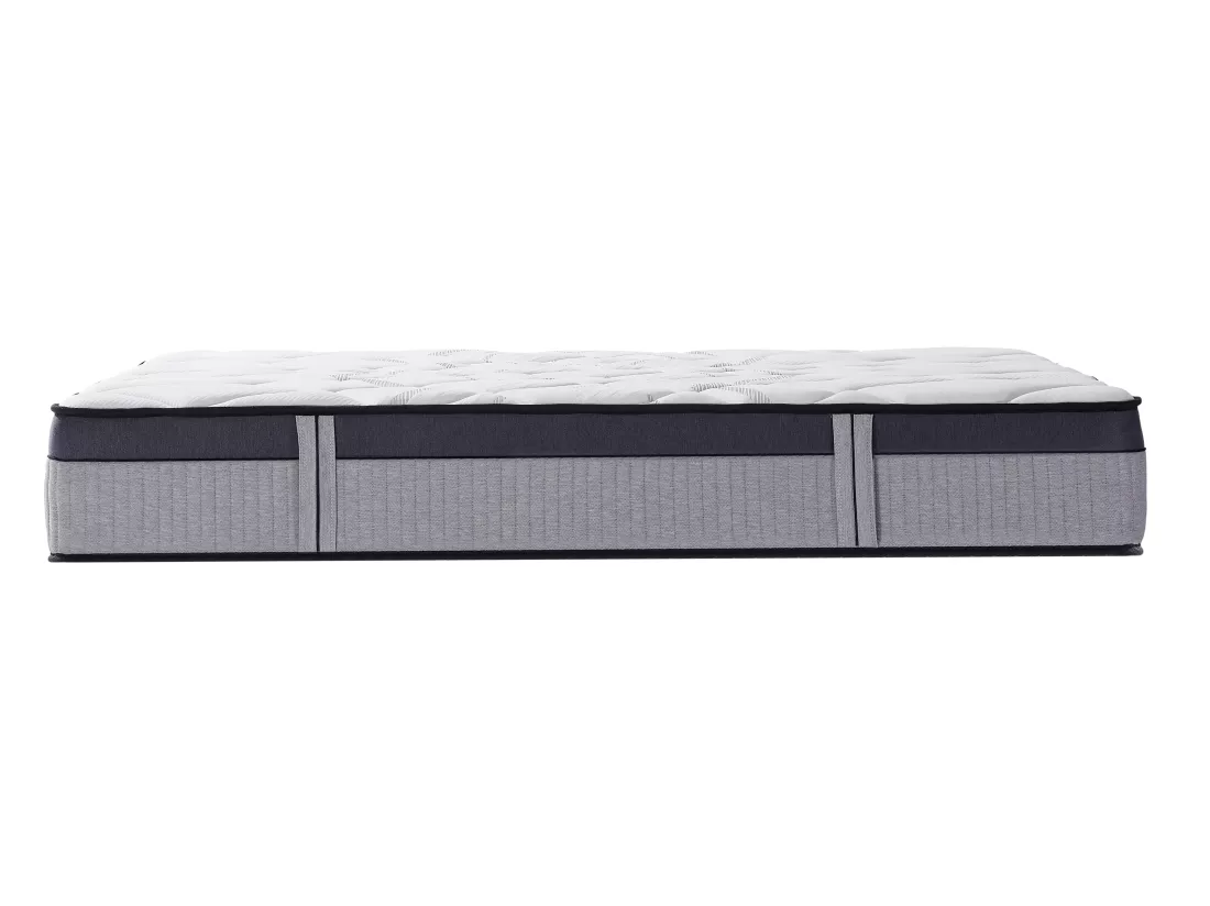 Ensemble 160 x 200 cm sommier coffre naturel clair + matelas hybride ressorts ensachés 5 zones et mousse à mémoire de forme ép.30cm - PATNOS de YSMÉE
