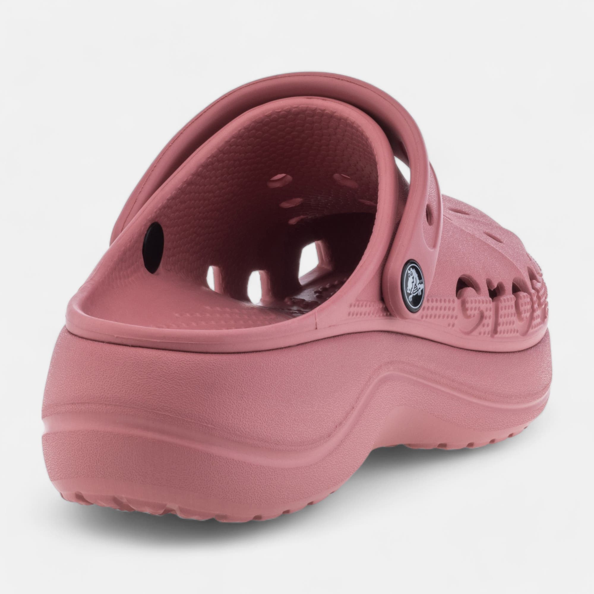 Claquettes de plage à talon compensé Femme rose