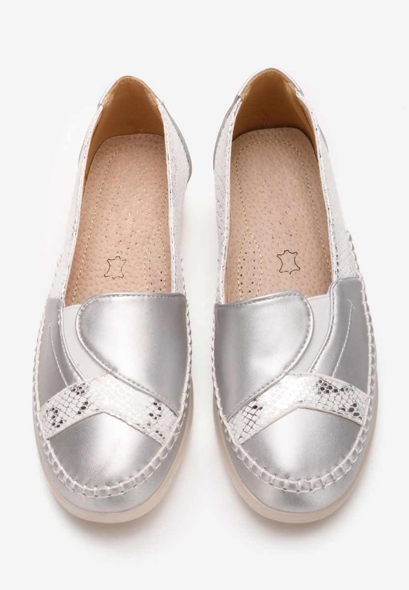 Chaussures casual femme argent Azohra