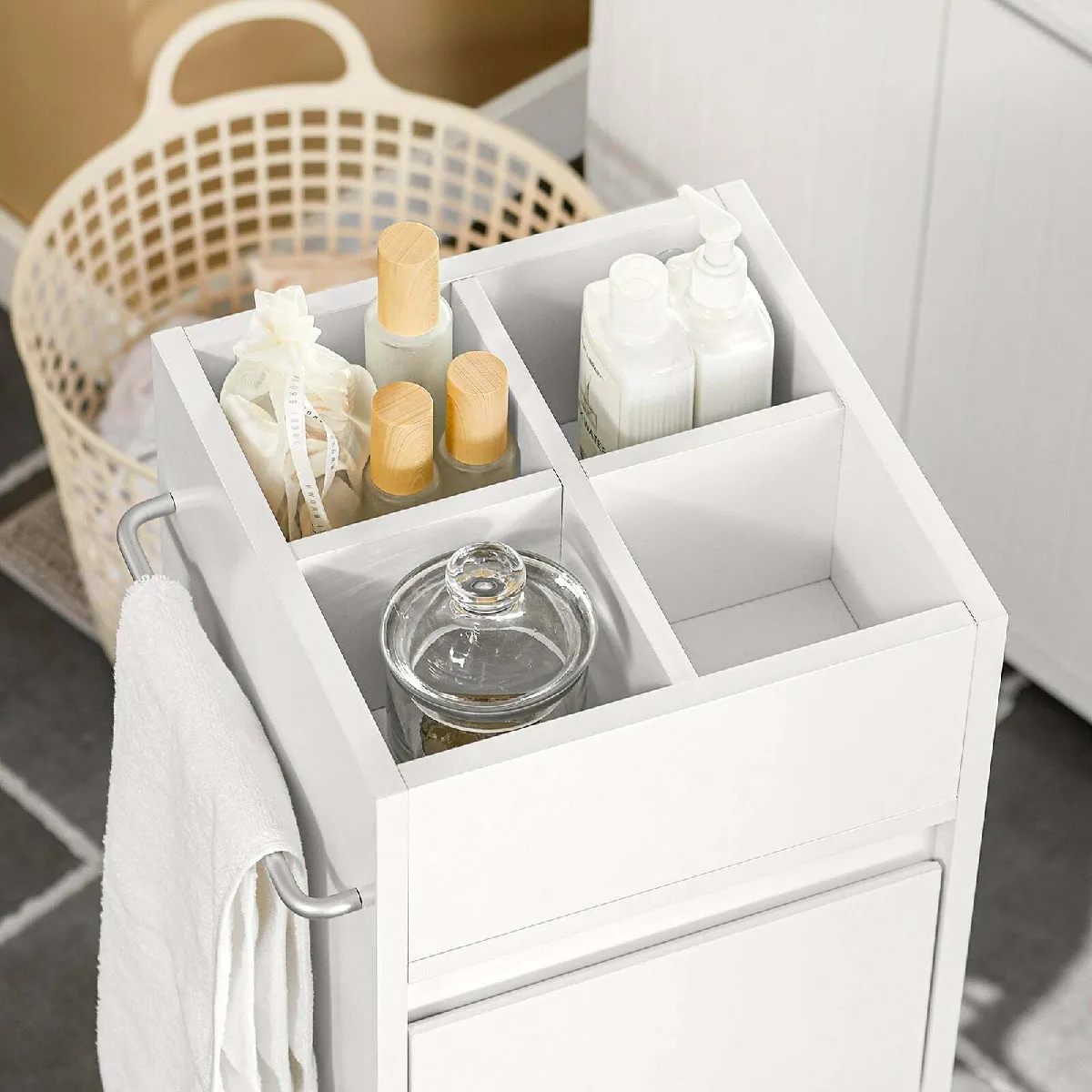 SoBuy BZR29-W Meuble Demi-Colonne