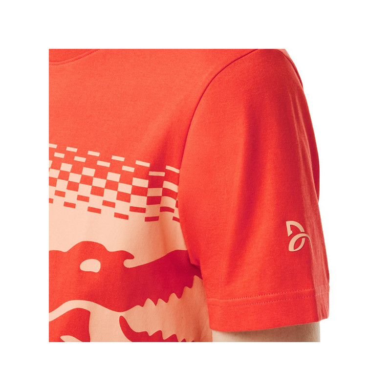 Tee-shirt tennis Lacoste Djokovic rouge