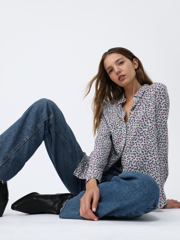 Camisa fluida - Lilás