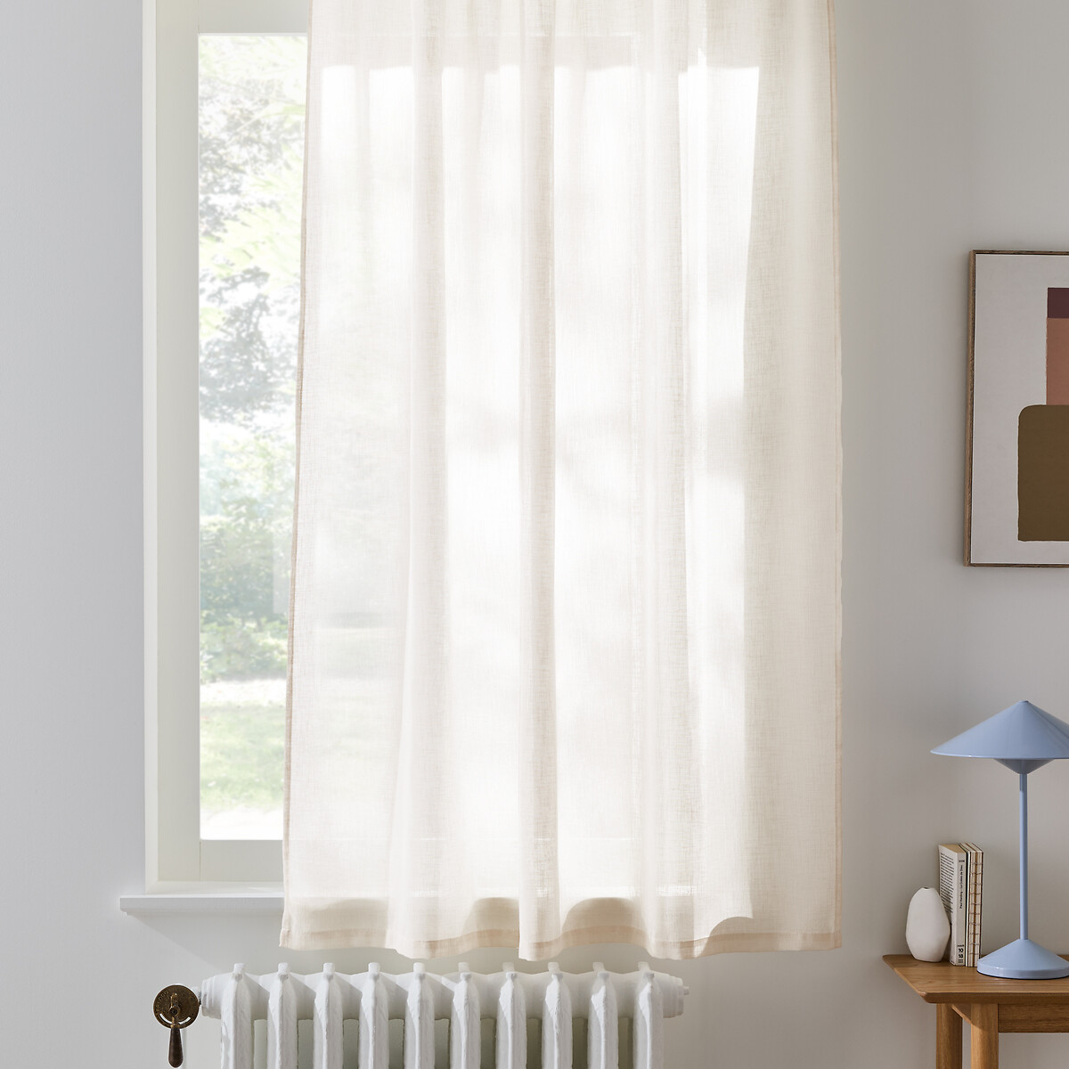 LA REDOUTE INTERIEURS<br>Cortina de radiador com acabamento franzido, Nyong