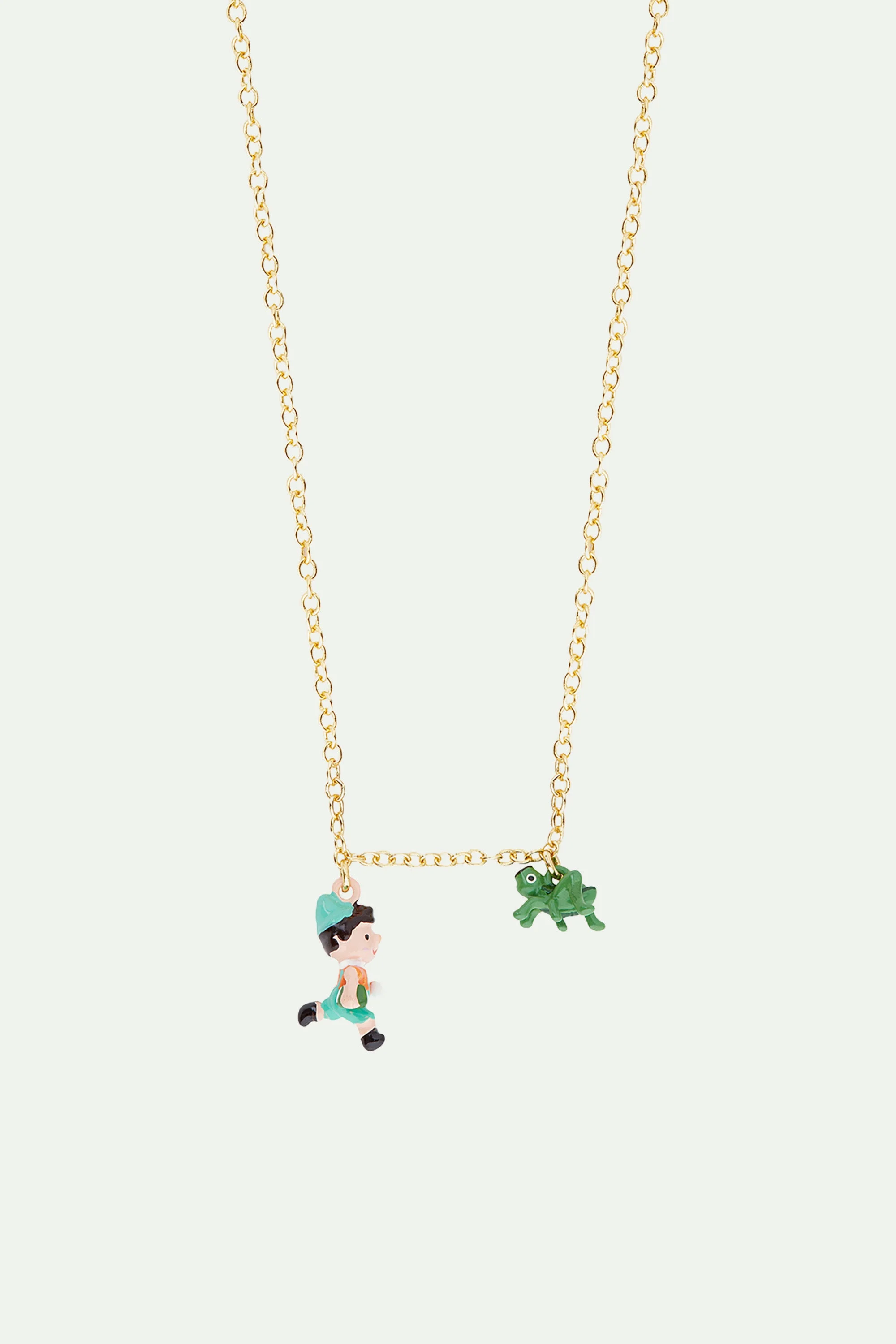 Collier charm's pinocchio et cricket | Multicolore