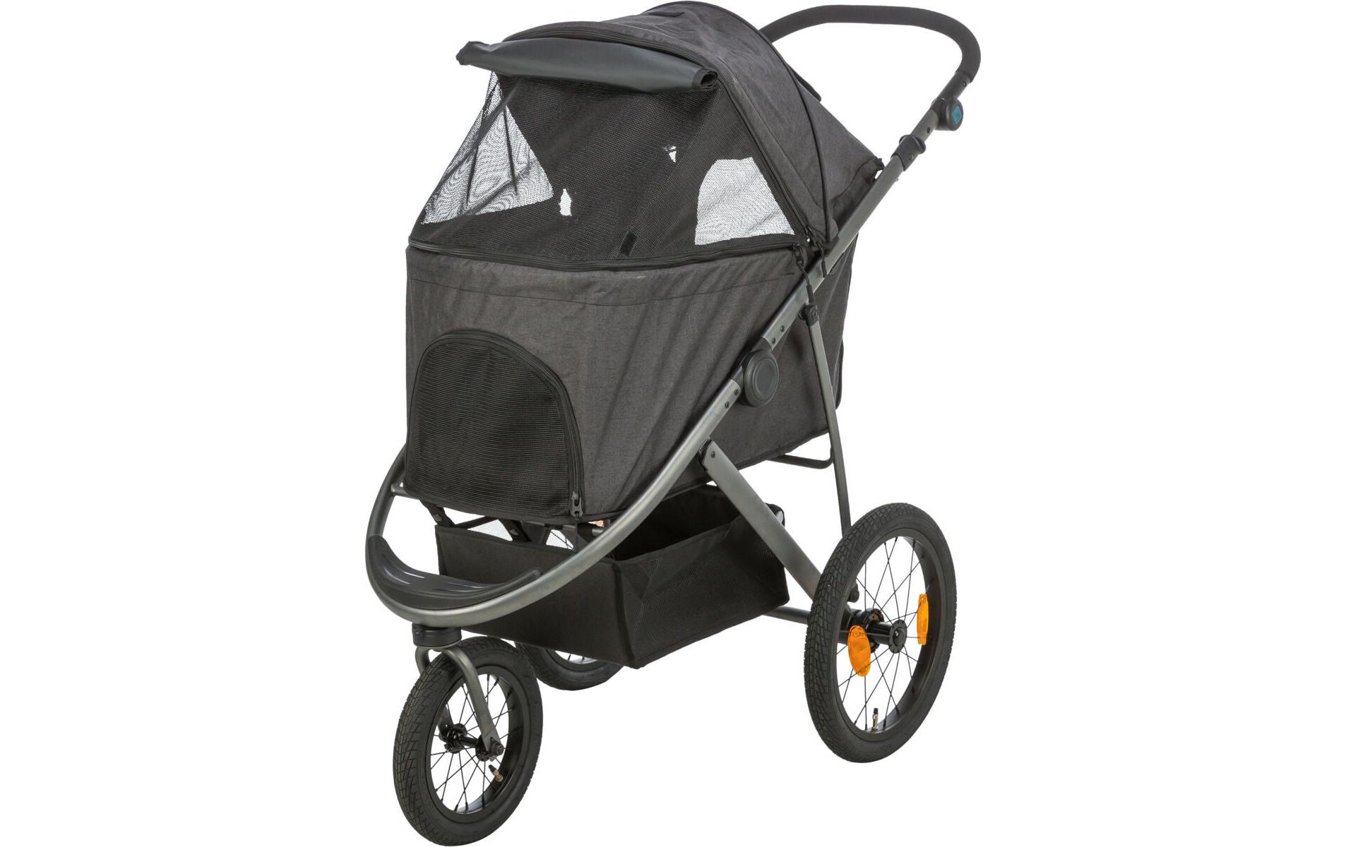 Buggy 60 × 112 × 120 cm, 12.5 kg, Schwarz/Petrol<br>Buggy zum Transport von Hunden oder Katzen