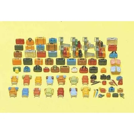 Preiser 17005 HO Reisegepäck 90 Teile