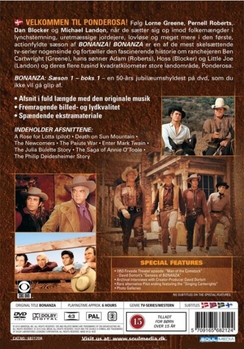 Bonanza - Sæson 1 Boks 1 - DVD