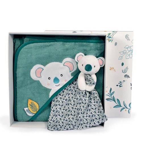 Cape de bain et doudou YOCA - DOUDOU ET COMPAGNIE