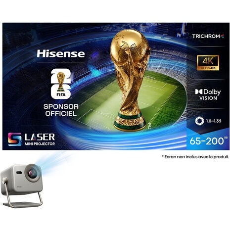 Vidéoprojecteur Hisense Mini 3D M2 Pro Laser 4K UHD Gris