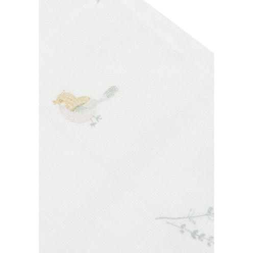 Lot de 3 langes en gaze de coton small 70x70cm Lovely birds - Multicolor - JOLLEIN