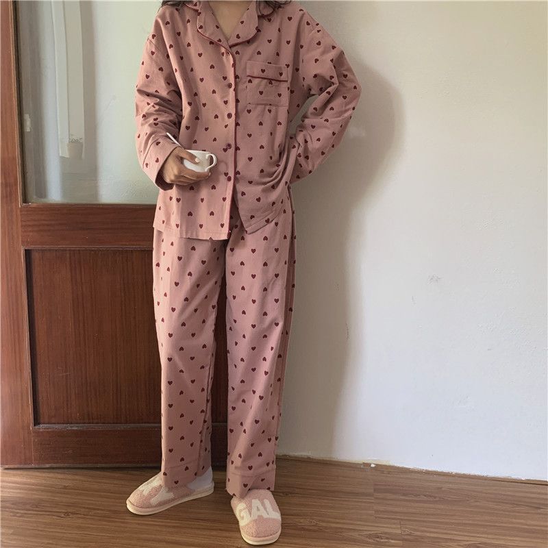 Tanee - Pyjamaset met hartjesprint