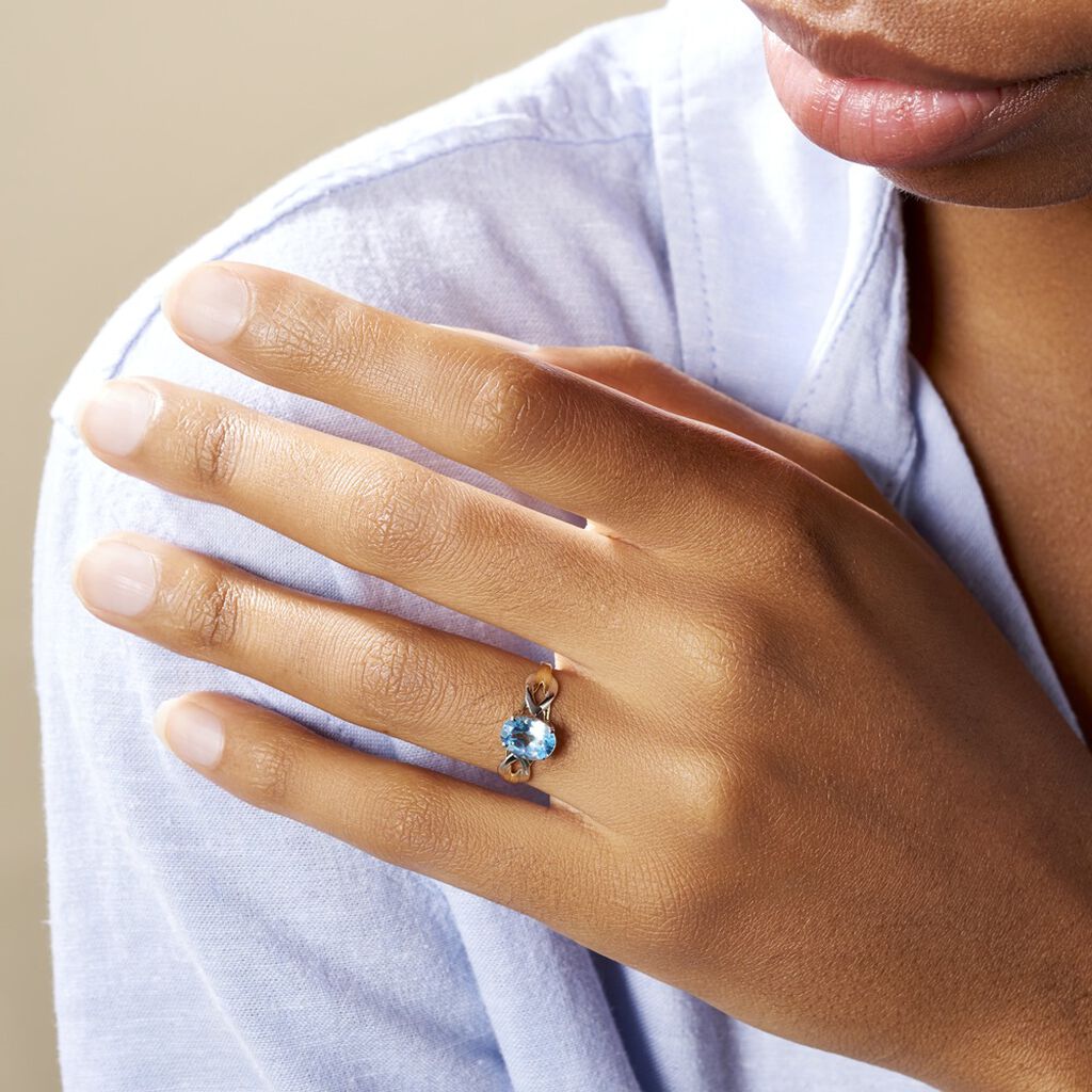 Bague Bonnie Or Bicolore Topaze